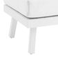 Linon Home Decor Holland Patio Ottoman in White, , large