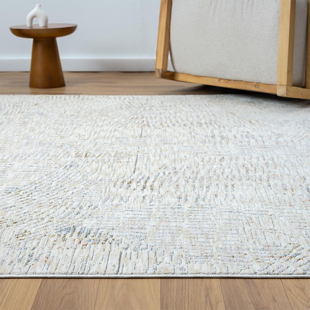 L&amp;R Resources Allure Light Gray and Ivory 10&#39; x 14&#39; Area Rug, , large