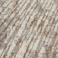 Nourison Metallic 2"2" x 7"6" Grey Mocha and Gold Runner, , large