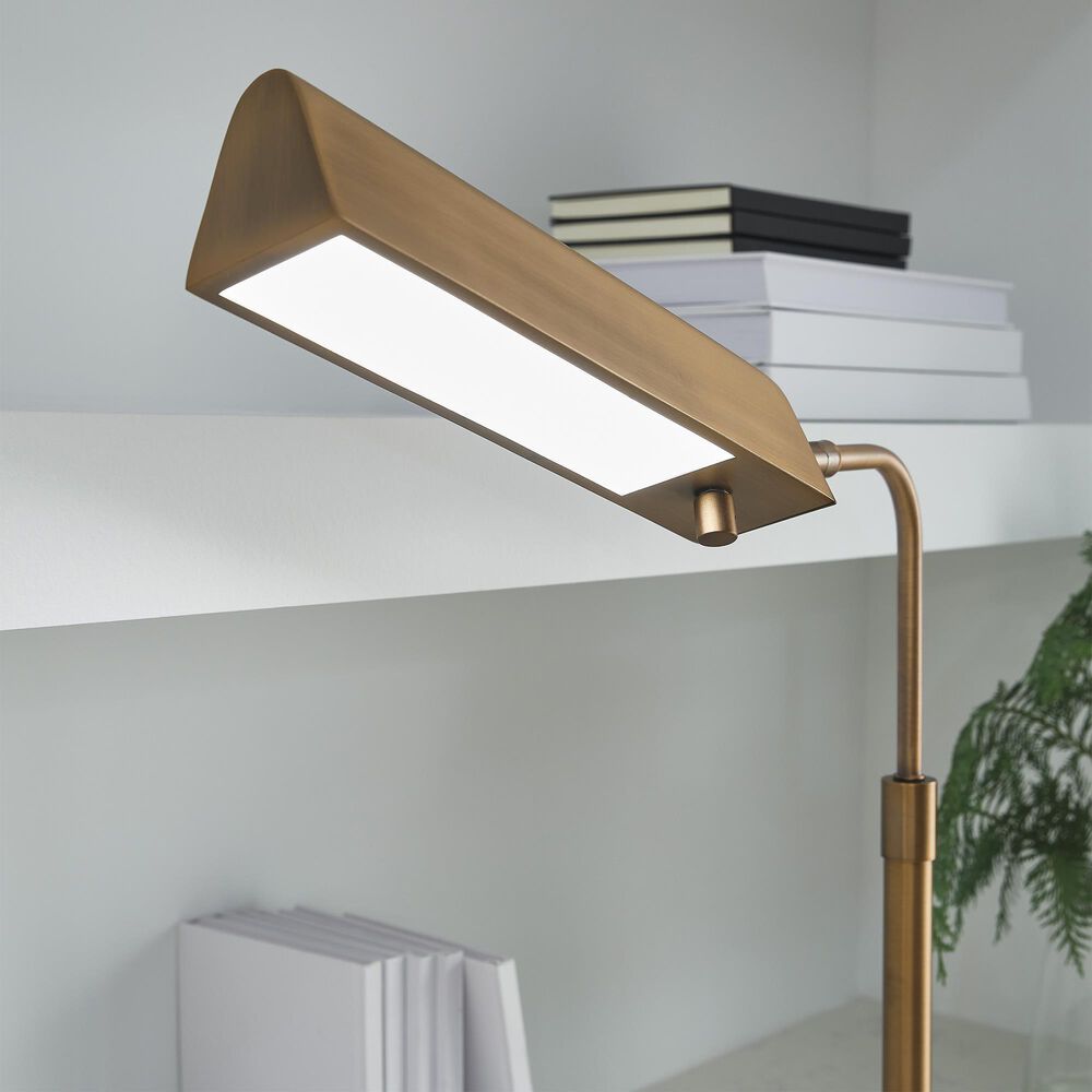 Ashley Yafe Metal Desk Lamp in Burnished Copper Bronze and Brown, , large