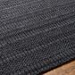 Surya Hickory Charcoal, Black and Gray 10" x 14" Indoor/Outdoor Area Rug, , large