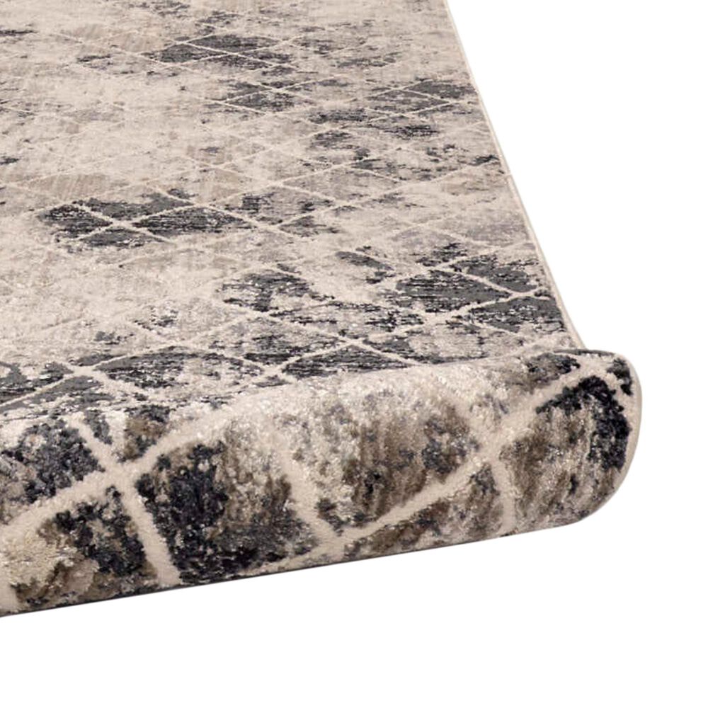 Feizy Kano 2&#39;7&quot; x 8&#39; Sand and Ivory Runner, , large