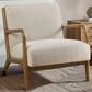 Hearth and Haven Novak Lounge Chair in Cream, , large