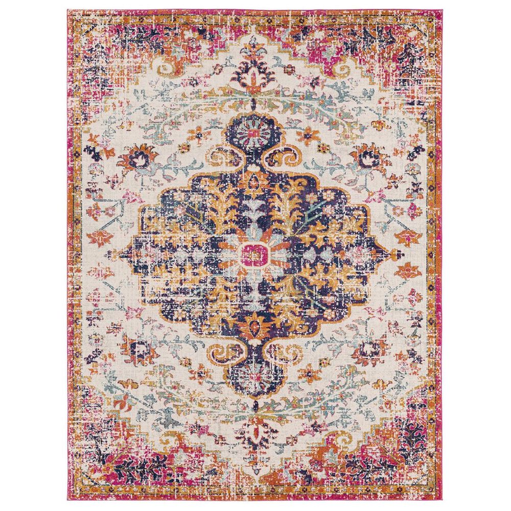 Surya Harput HAP-1066 7"10" x 10"3" Beige, Saffron and Gray Area Rug, , large