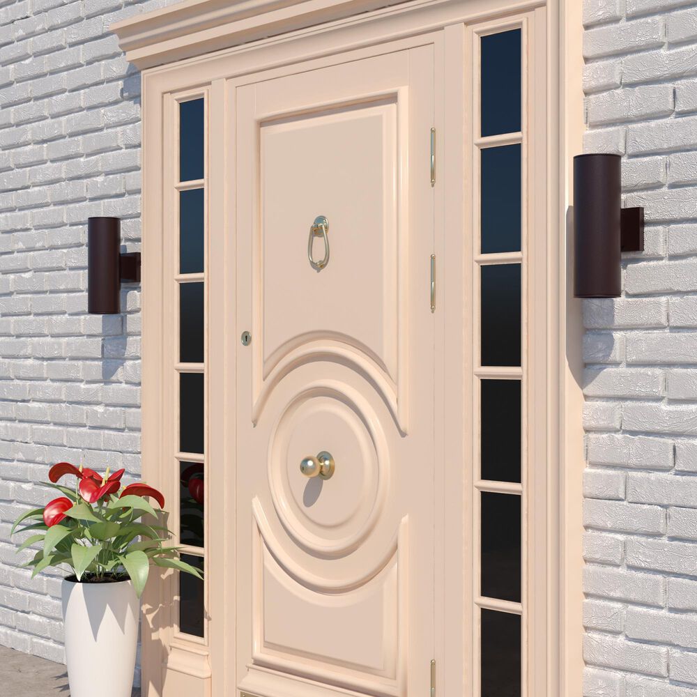 Vaxcel Chiasso 14.25" 2-Light Outdoor Wall Sconce in Deep Bronze, , large