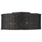 Golden Lighting Erma 5-Light Flush Mount in Matte Black, , large