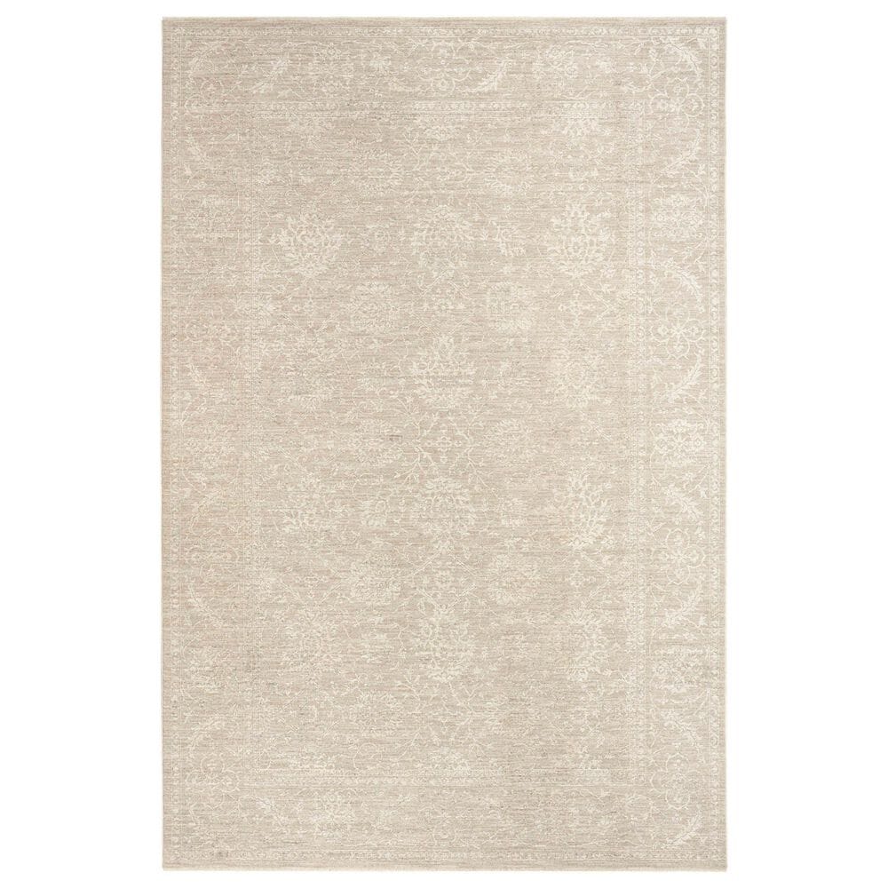 Nourison Moonlit MLI03 Ivory and Grey 5"3" x 7"6" Area Rug, , large