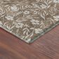Dalyn Rug Company Soft Essentials Floral Mocha 2"3" x 7"6" Indoor/Outdoor Runner, , large