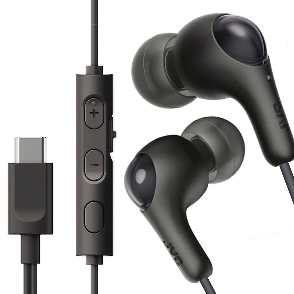 JVC Gumy Connect USB-C Wired Earbuds in Olive Black, , large