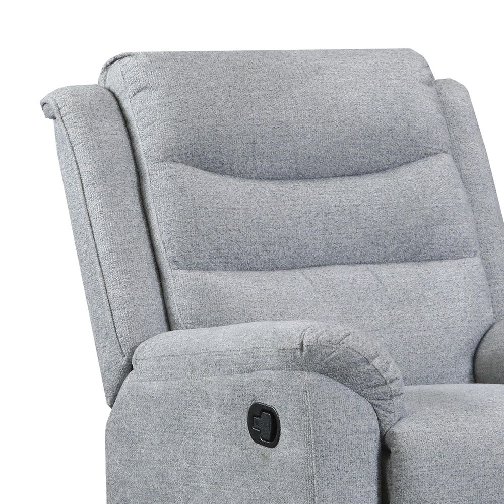 Peak Living Manual Recliner in Big Show Pewter, , large