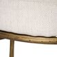 Jamie Young Ashbourne Counter Stool with Ivory Upholstery in Antique Brass, , large