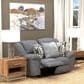 Catnapper Trifecta Power Reclining Rocking Loveseat in Smoke, , large
