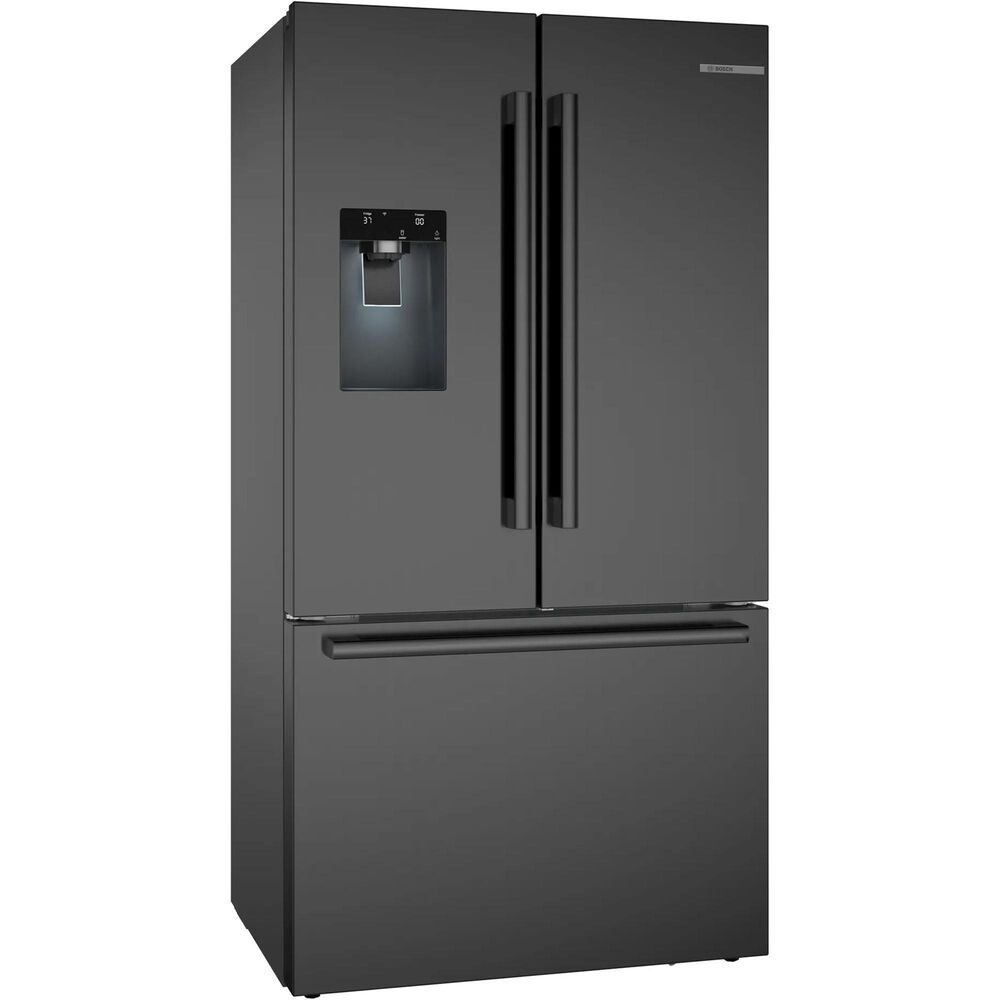 Bosch 21.6 Cu. Ft. 500 Series French Door Bottom Mount Refrigerator in Black Stainless Steel, , large