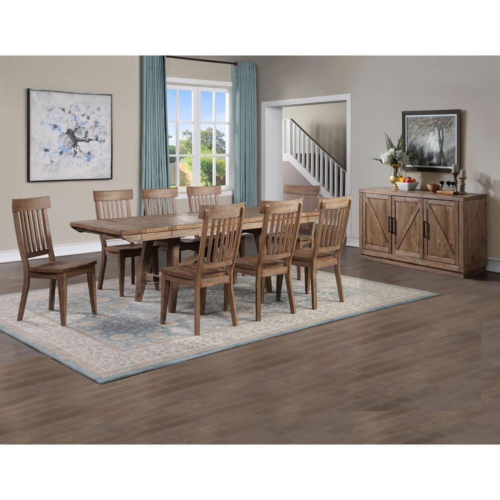 Steve Silver Riverdale 96&quot; Dining Table in Driftwood - Table Only, , large