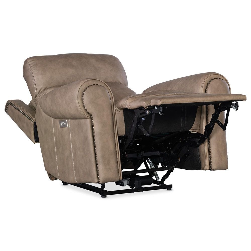 Hooker Furniture Duncan Power Recliner with Headrest and Lumbar in Kalahari Camel, , large