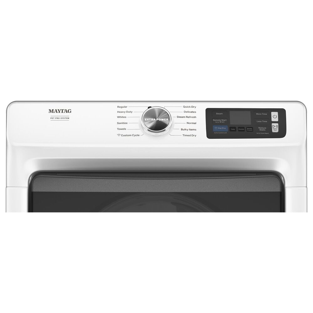 Maytag 7.3 Cu. Ft. Capacity Front Load Gas Dryer in White, , large