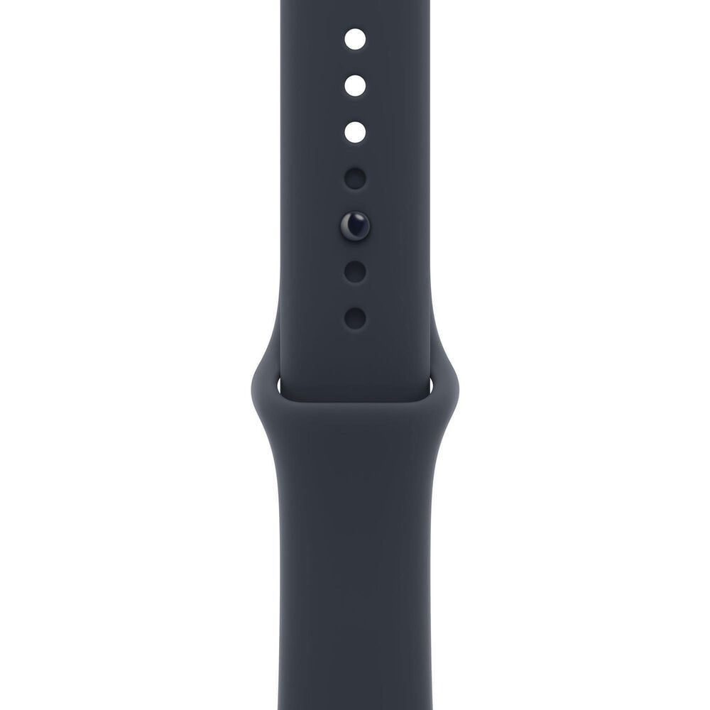 Apple Watch Series 12 (GPS + Cellular) 46mm Night Blue Ceramic Case with Navy Blue Sport Band - S/M and 2-Year AppleCare+, , large