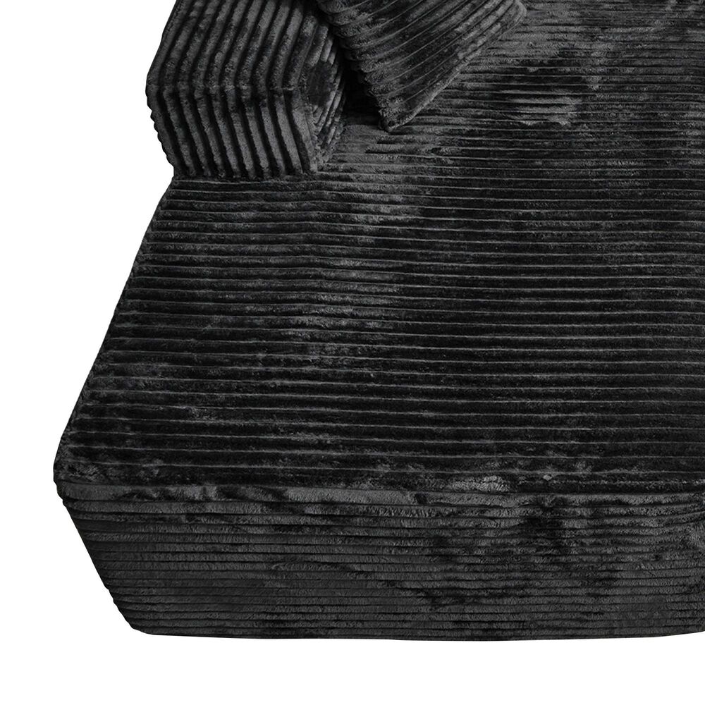 HOMLUX Sectional Sofa, with High Density Foam, Standard Plush Couch in Black, , large