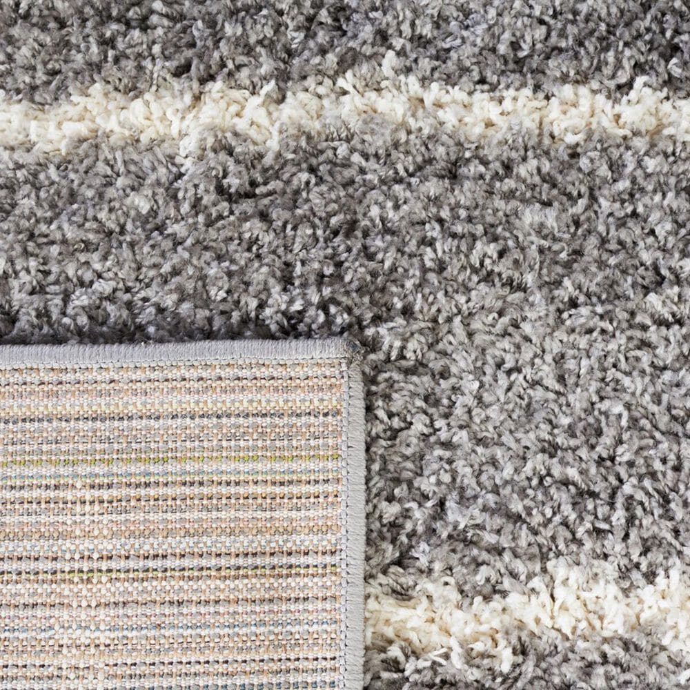 Safavieh Venus Shag VNS604J 6&#39; x 9&#39; Grey and Ivory Area Rug, , large
