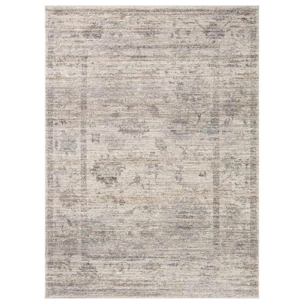Magnolia Home Millie 7"10" Round Silver and Dove Area Rug, , large