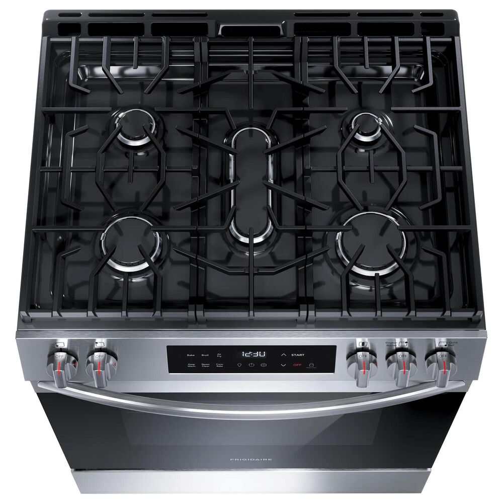 Frigidaire 30" Slide-In Gas Range with Air Fry in Stainless Steel, , large