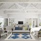 Dalyn Rug Company Harbor Nautical 5" x 7"6" Ivory Indoor/Outdoor Area Rug, , large
