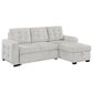 Modern Market Reversible Sofa Sleeper with Chaise in Chalk, , large