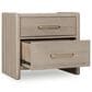 Urban Home Gardenia 2-Drawer Oak Wood Nightstand in Chai, , large