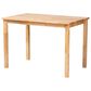 Baxton Studio Eveline Dining Table in Natural Brown - Table Only, , large
