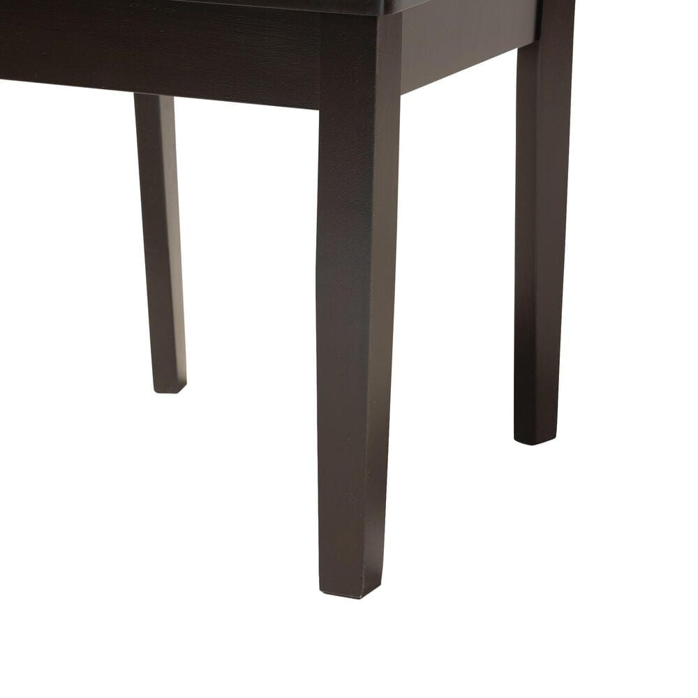 Baxton Studio Fenton Side Chair in Dark Brown (Set of 2), , large