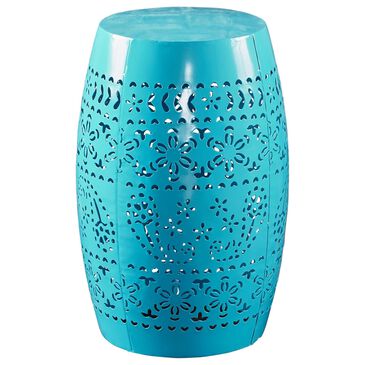 Noble House Apollos Patio Side Table in Blue - Table Only, , large
