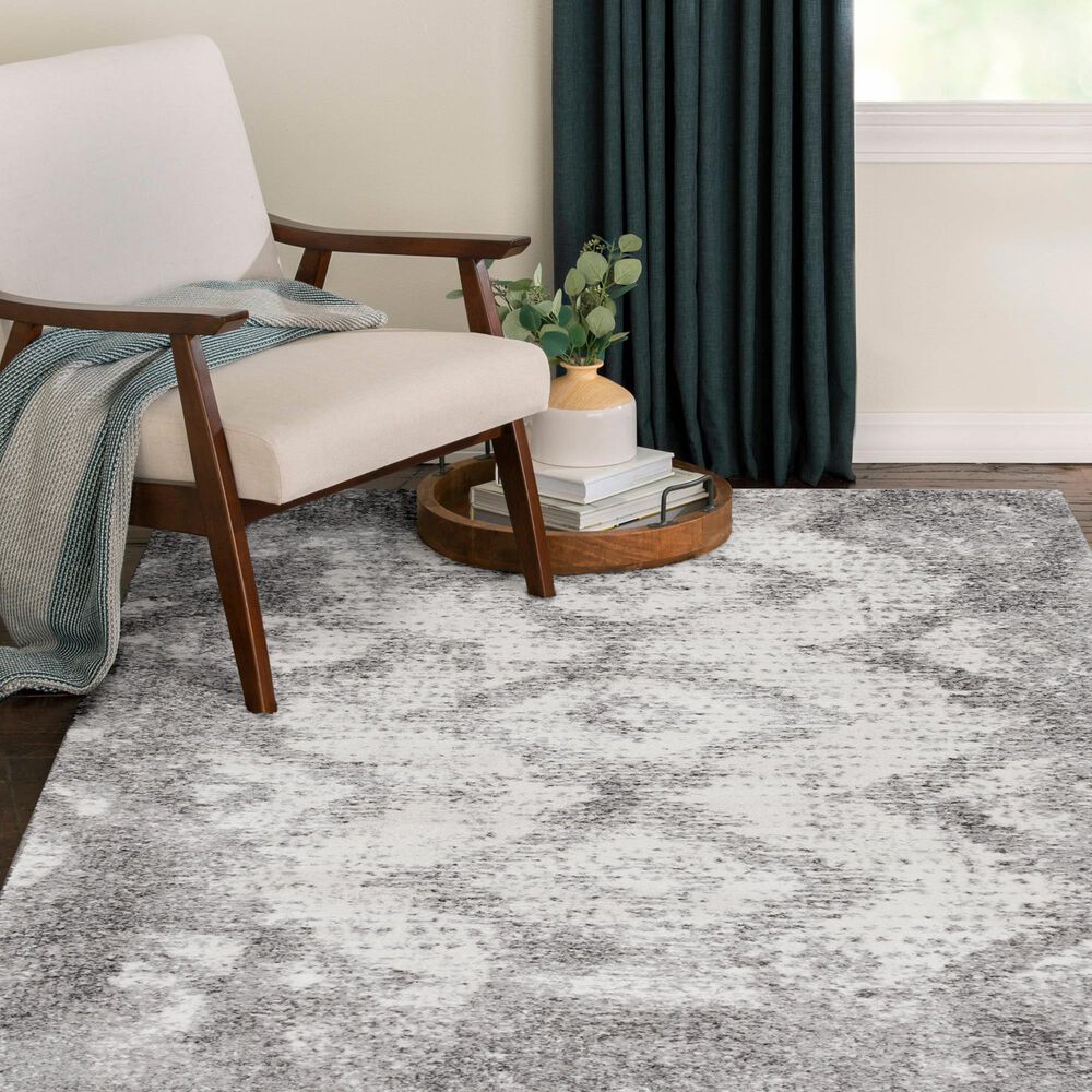 Central Oriental Structures Zahra Buff and Cloud 7'10 x 9'10" Area Rug, , large