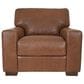 Softline Leather Stationary Sofa in Splendor Chestnut, , large