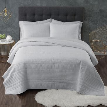 Pem America Truly Calm Antimicrobial 3-Piece Full/Queen Quilt Set in Grey, , large
