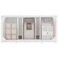 James Martin Bellshire 48" Single Bathroom Vanity in Bright White with 3 cm Parisien Bleu Silestone Top and Rectangular Sink, , large