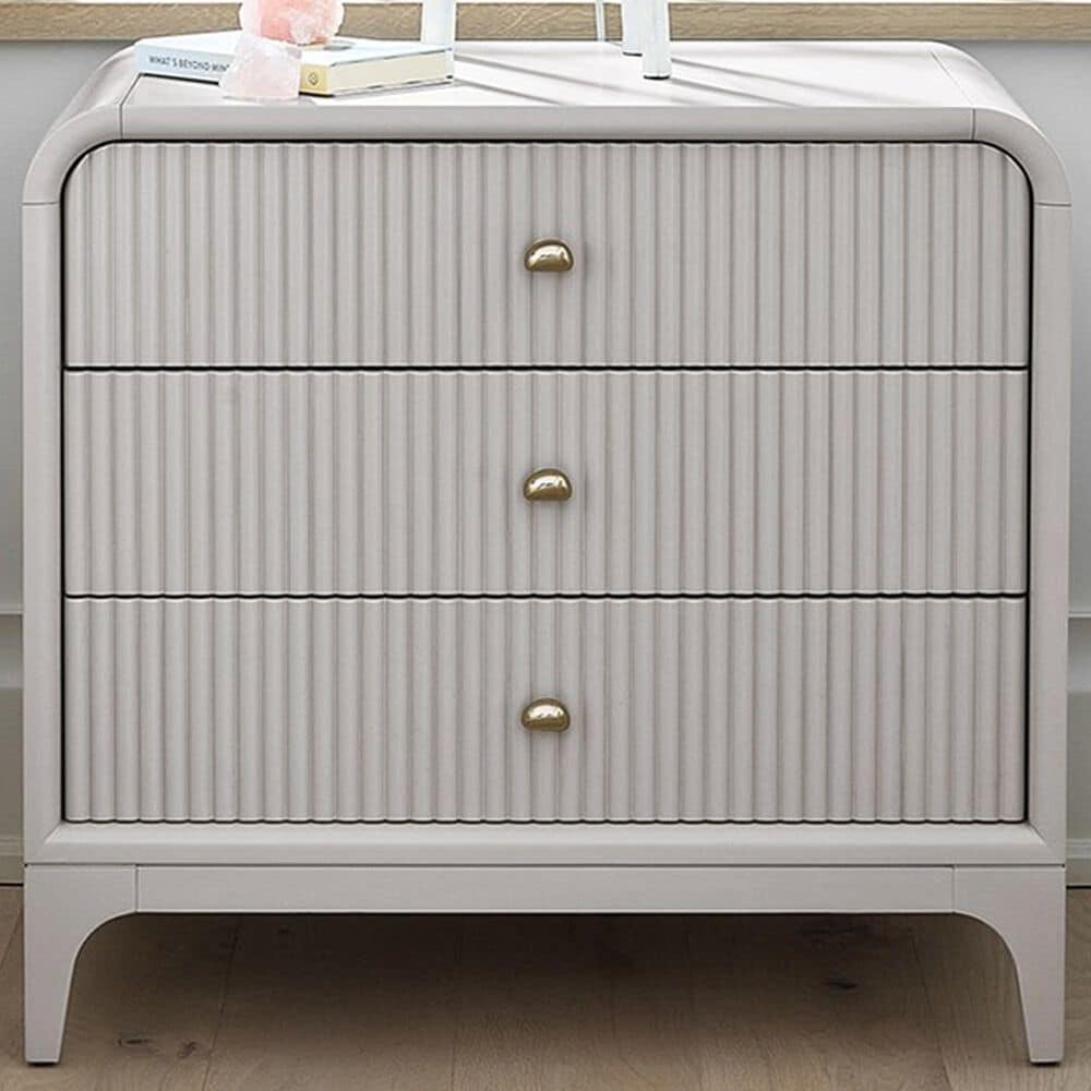 Furniture Worldwide Tranquility 3-Drawer Nightstand in Moonstone, , large