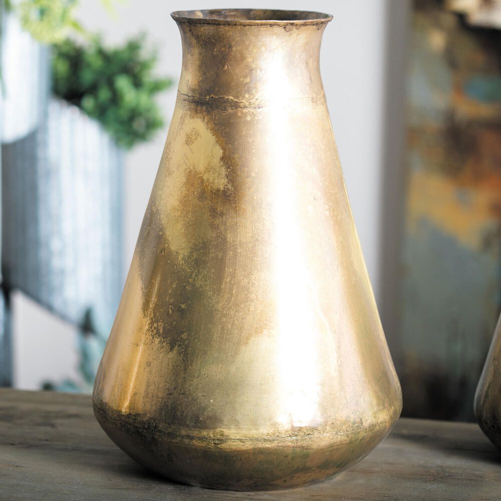 Maple and Jade 16" x 10" Planter in Brass, , large