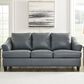 Ashley Genoa Stationary Sofa in Steel, , large