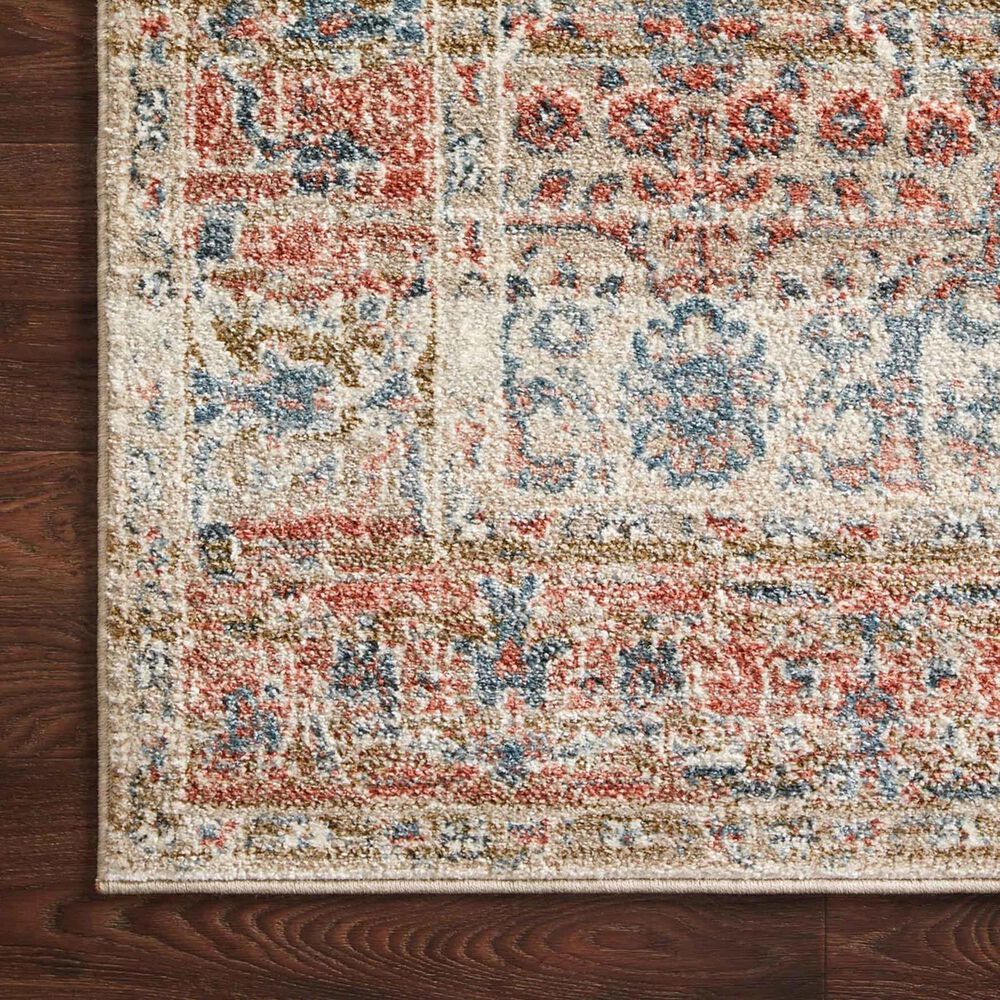 Loloi II Saban SAB-05 2&#39;7&quot; x 4&#39; Sand and Rust Area Rug, , large