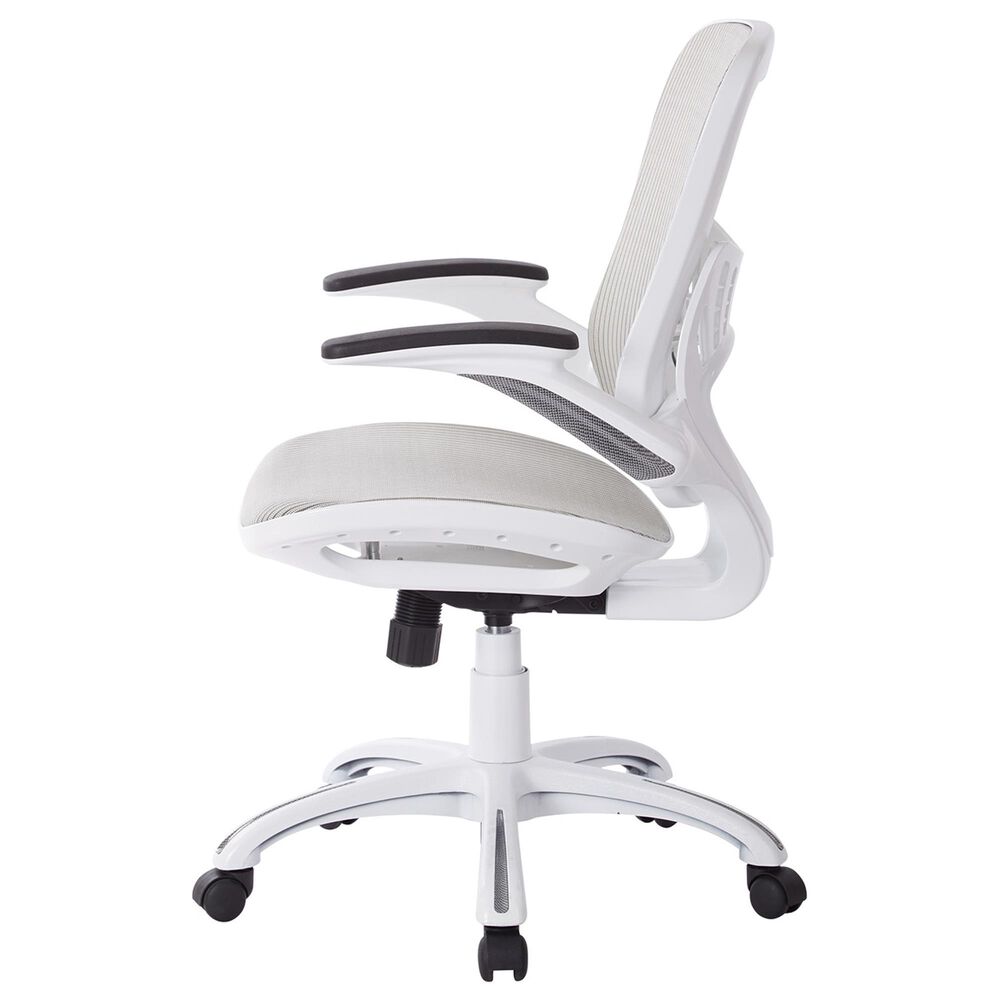 OSP Home Riley Mesh Back Office Chair in White, , large