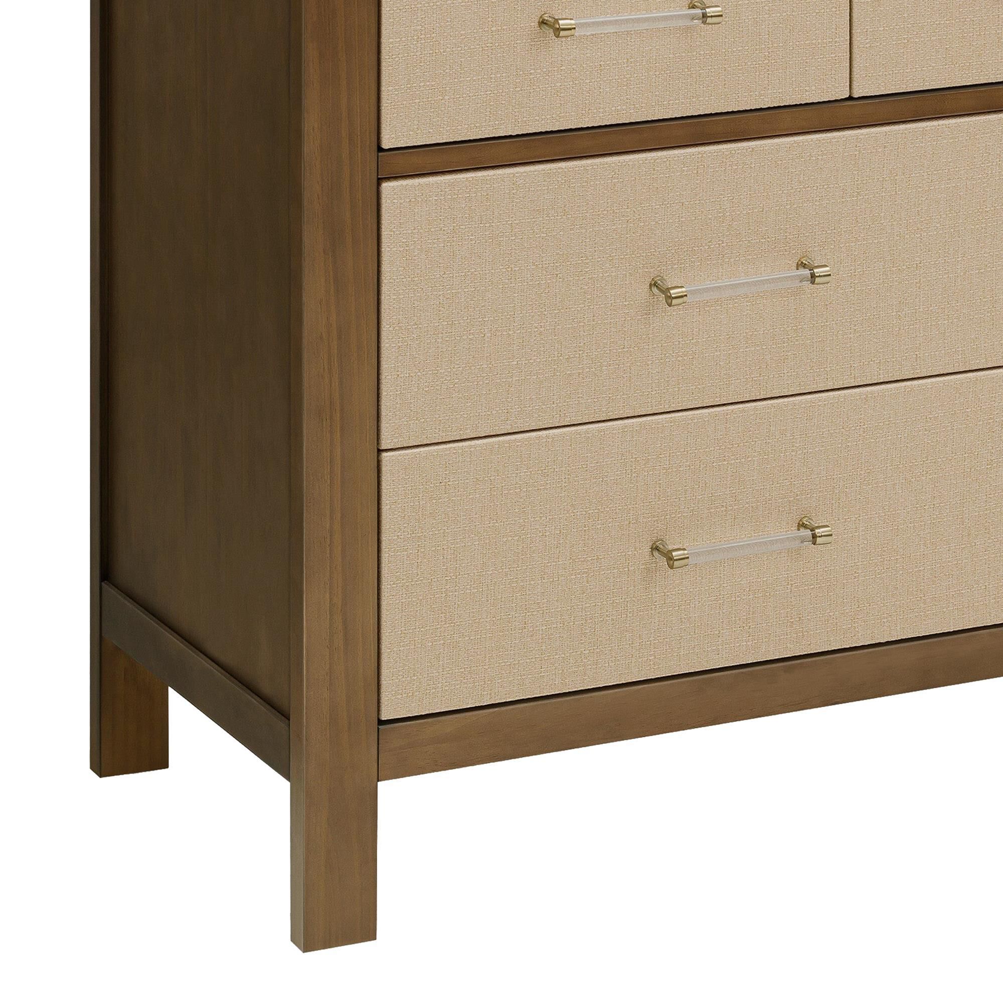 DaVinci Eloise 7-Drawer Dresser in Natural Walnut and Sand