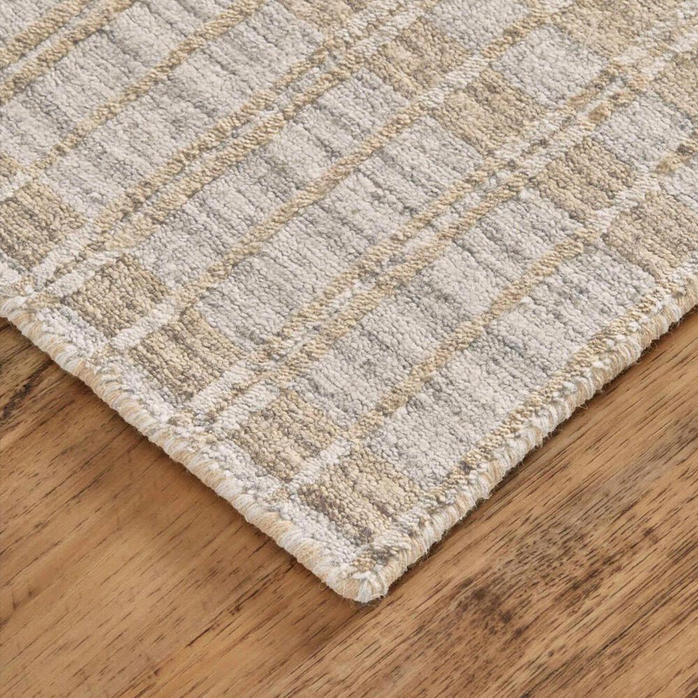 Feizy Odell 5&#39; x 7&#39;6&quot; Tan and Silver Area Rug, , large