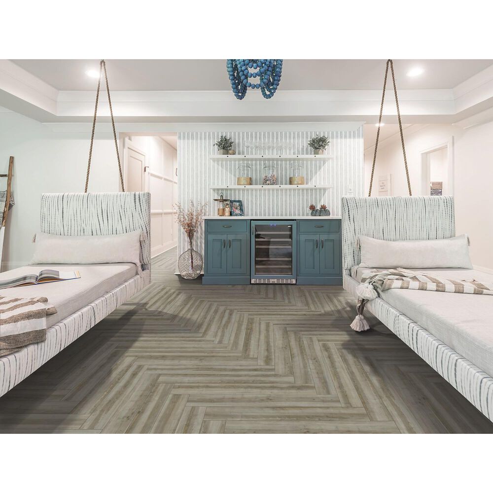 Karastan Treasured Grove Smoked Herringbone 5&quot; x 36&quot; Luxury Vinyl, , large