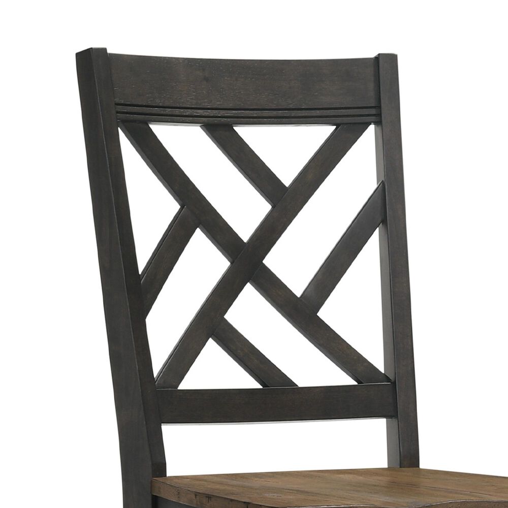 Hawthorne Furniture Harper Side Chair in Brushed Brown and Pecan, , large