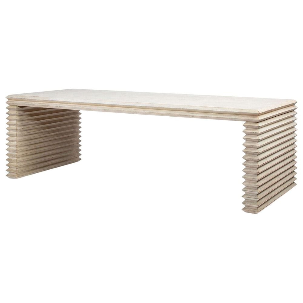Jennifer Taylor Home Veda Dining Table in Whitewashed Natural - Table Only, , large