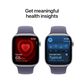 Apple Watch Series 11 (GPS) 46mm Silver Aluminum Case with Purple Fog Sport Band - M/L - Silver - (2025), , large