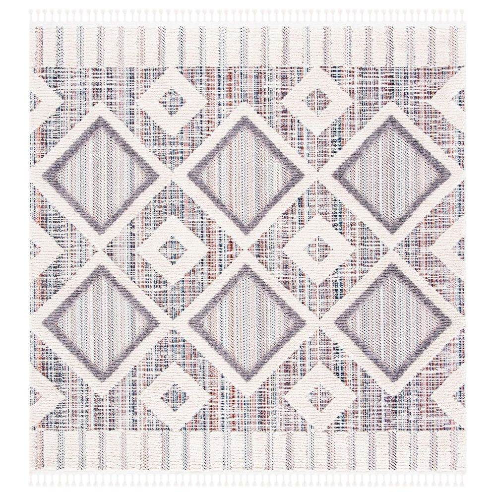 Safavieh Marrakesh Southwestern 5" Square Grey and Multicolor Area Rug, , large
