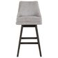 Armen Living Branson 30" Swivel Bar Stool in Gray, , large