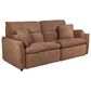 Haining Power Reclining Sofa with Power Headrests in Terracotta, , large