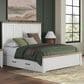 Ashley Savonport King Storage Panel Bed in White and Brown, , large